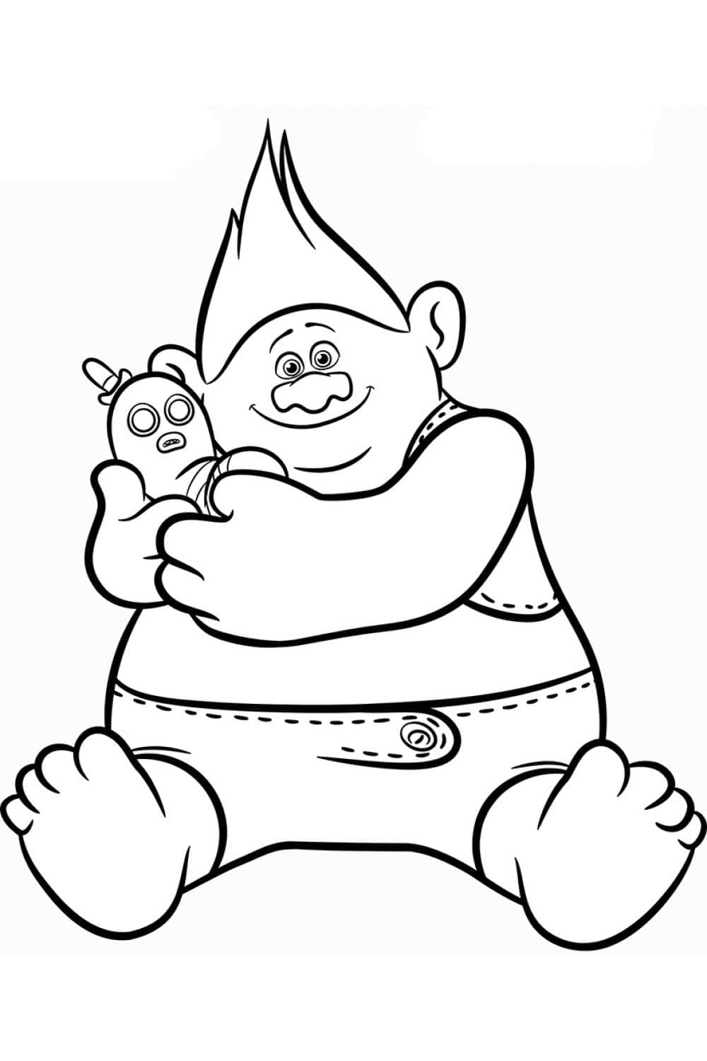 Biggie dei Trolls da colorare