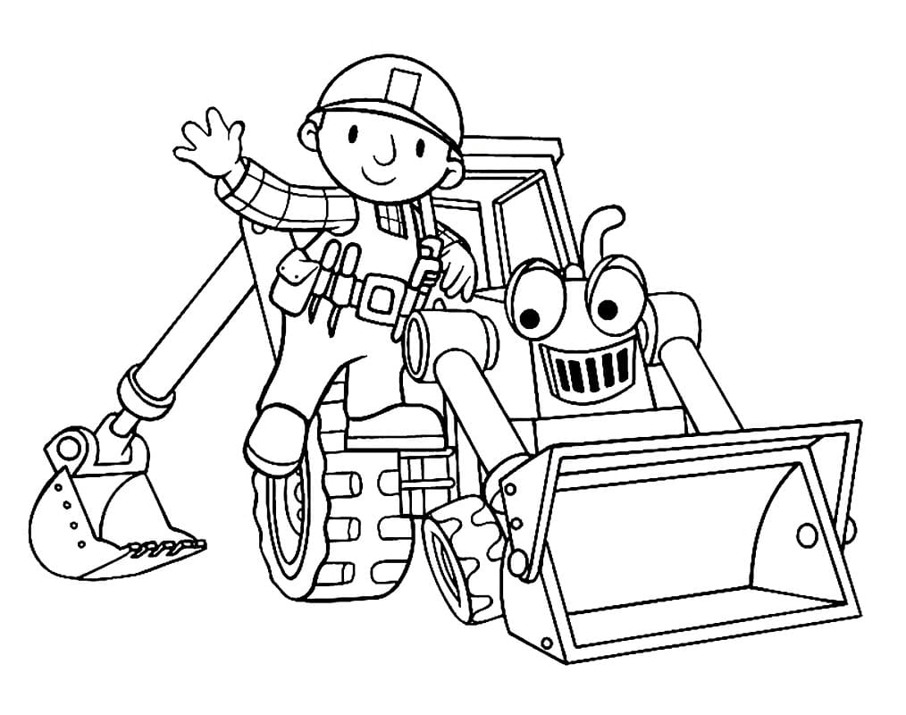 Bob Aggiustatutto Animato da colorare