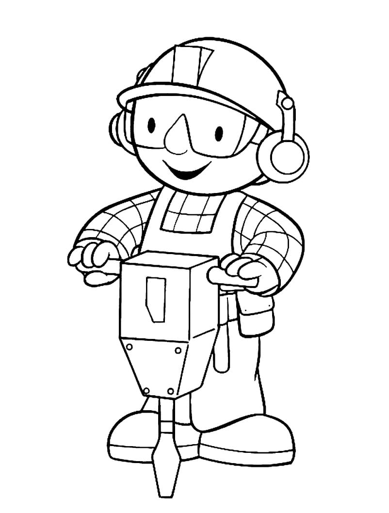 Bob Aggiustatutto Immagine Gratis da colorare