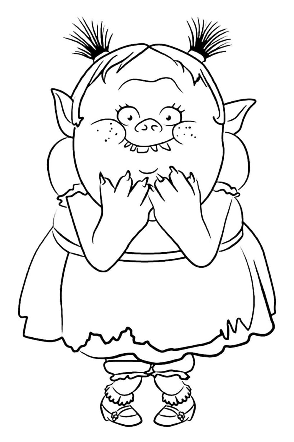 Bridget Trolls da colorare