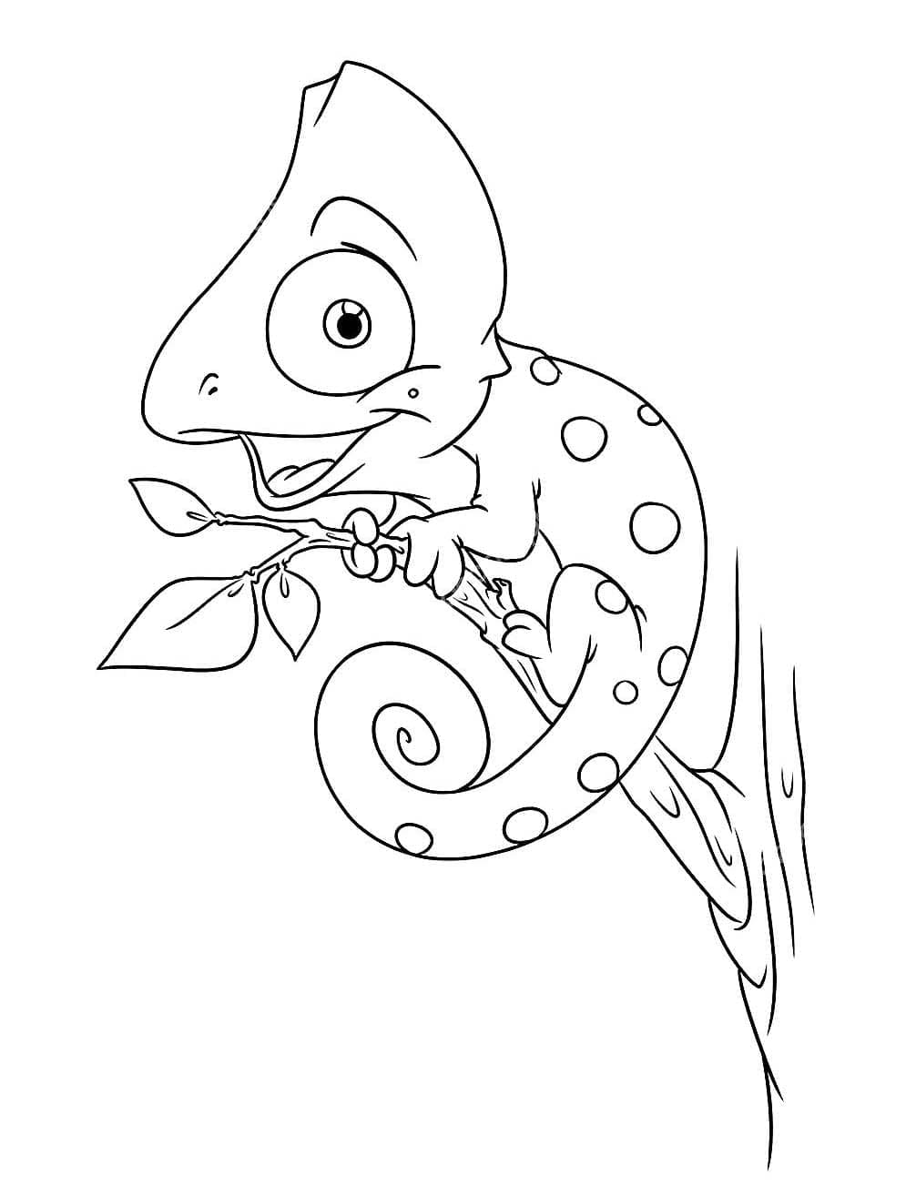 Camaleonte per Bimbi da colorare