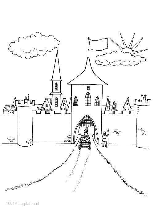 Castello (2) da colorare