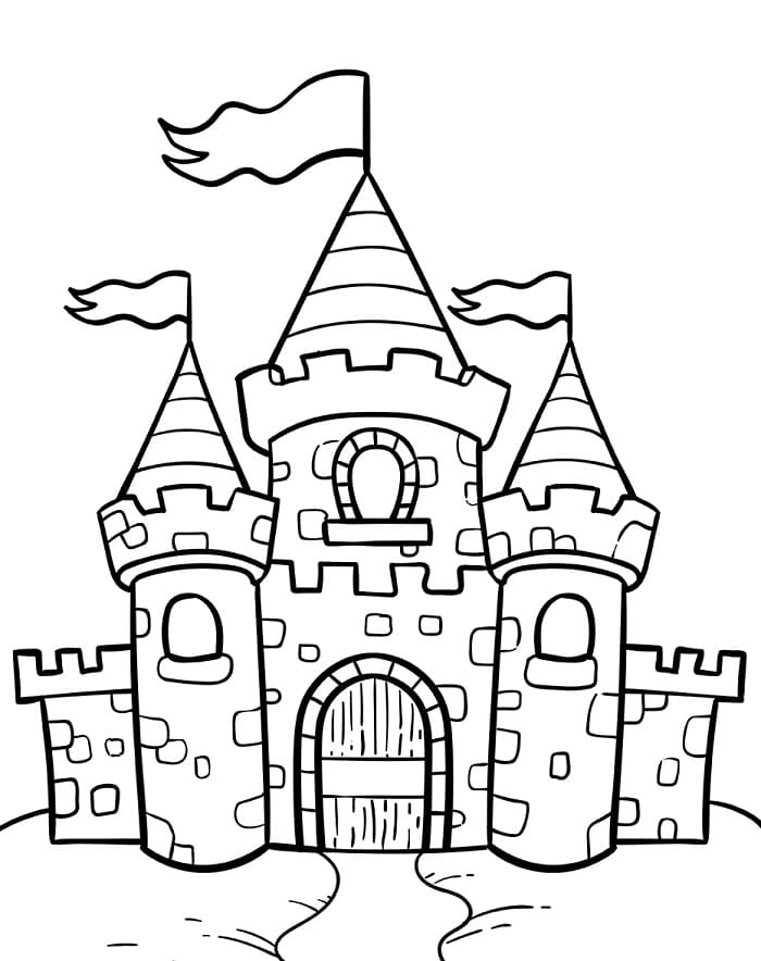 Castello Animato da colorare