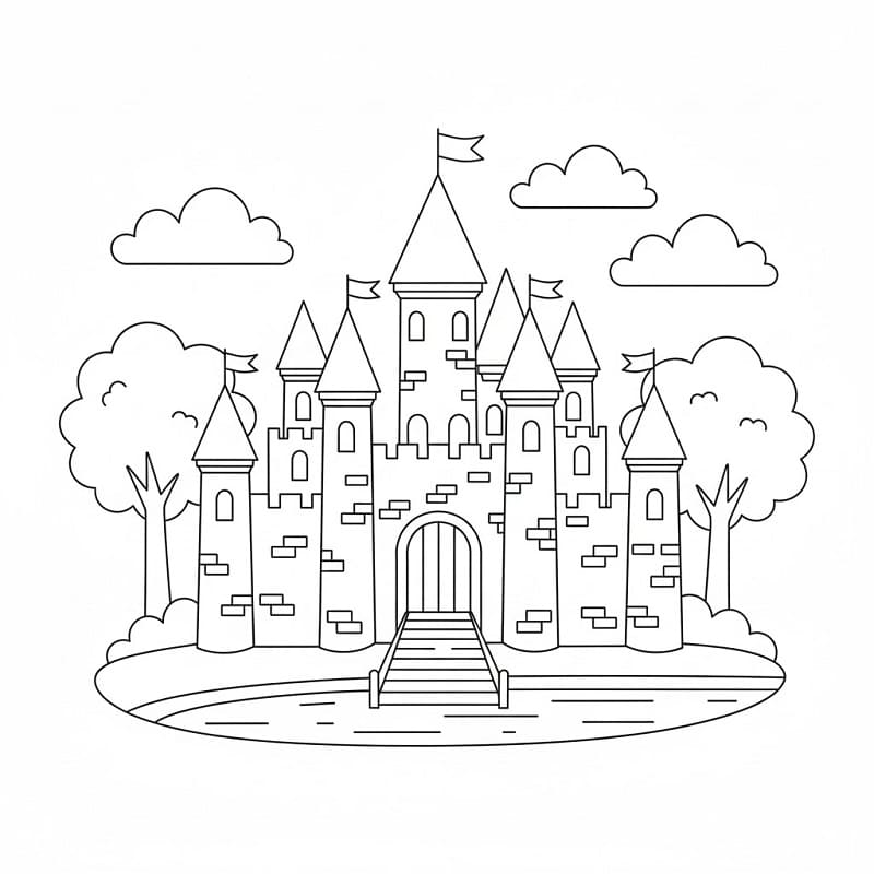 Castelli da colorare