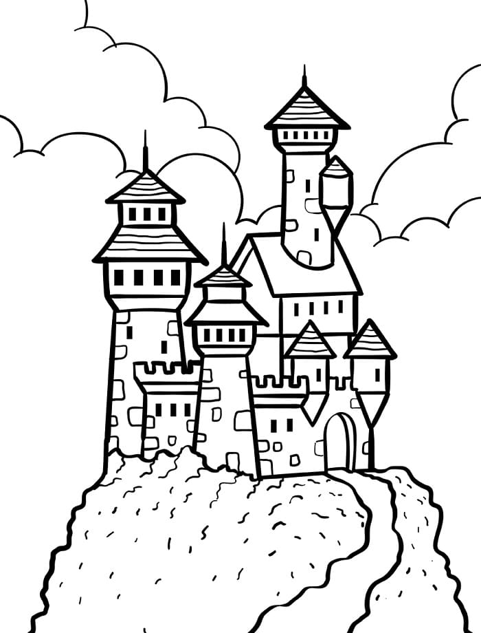 Castello Meraviglioso da colorare