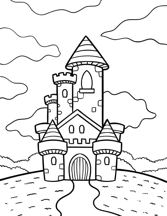 Castello Spettacolare da colorare