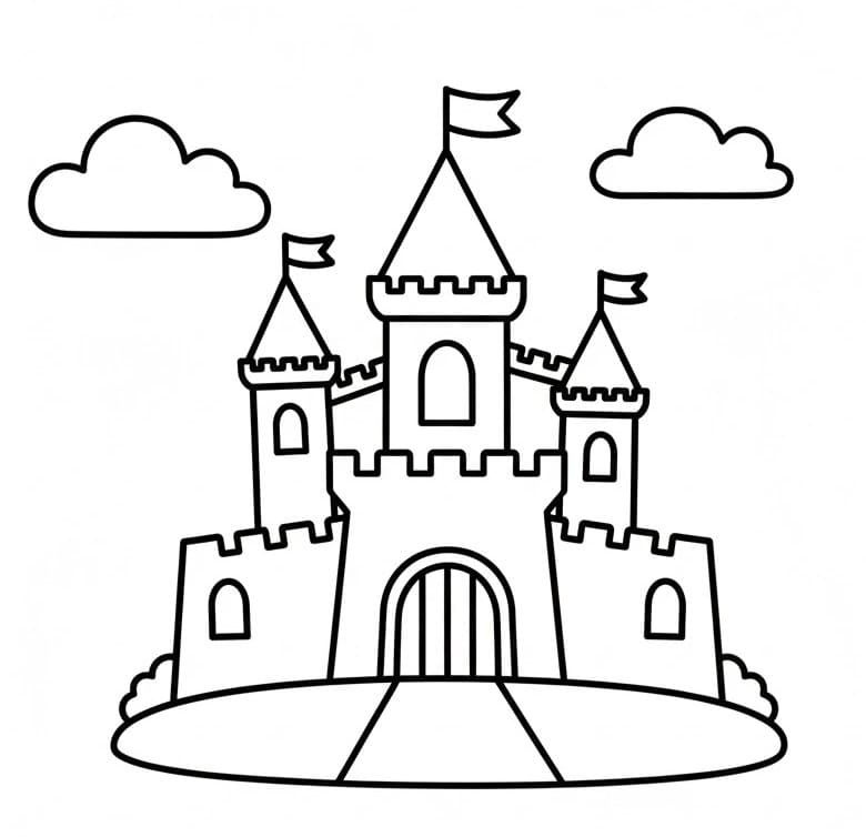 Castello da colorare