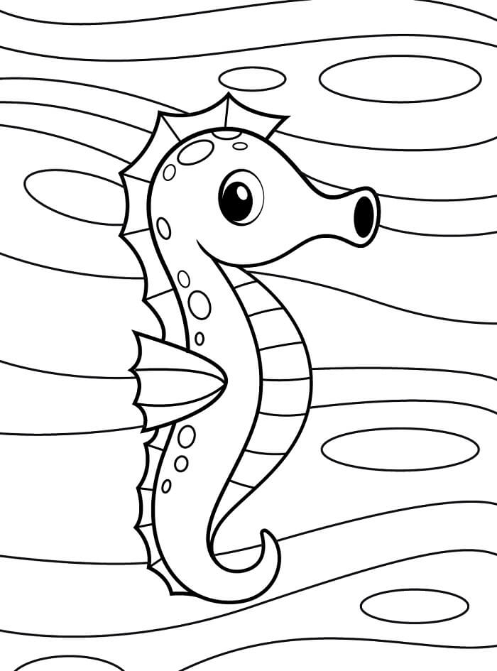 Cavalluccio Marino (1) da colorare