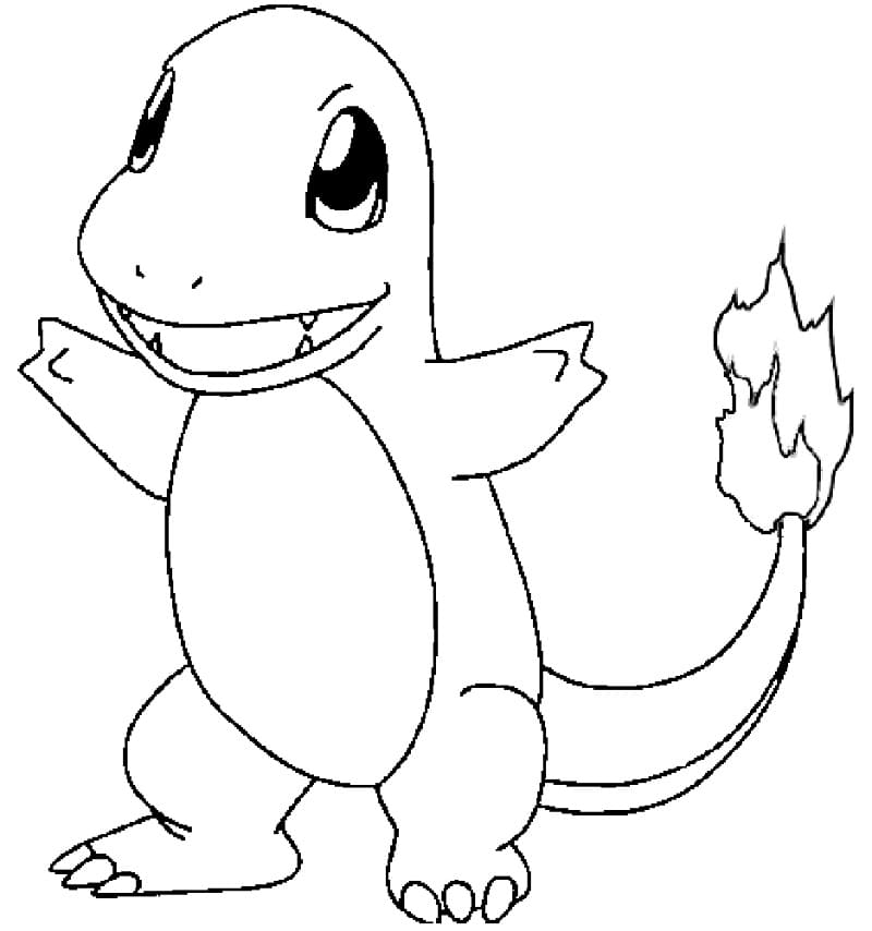 Charmander Allegro da colorare