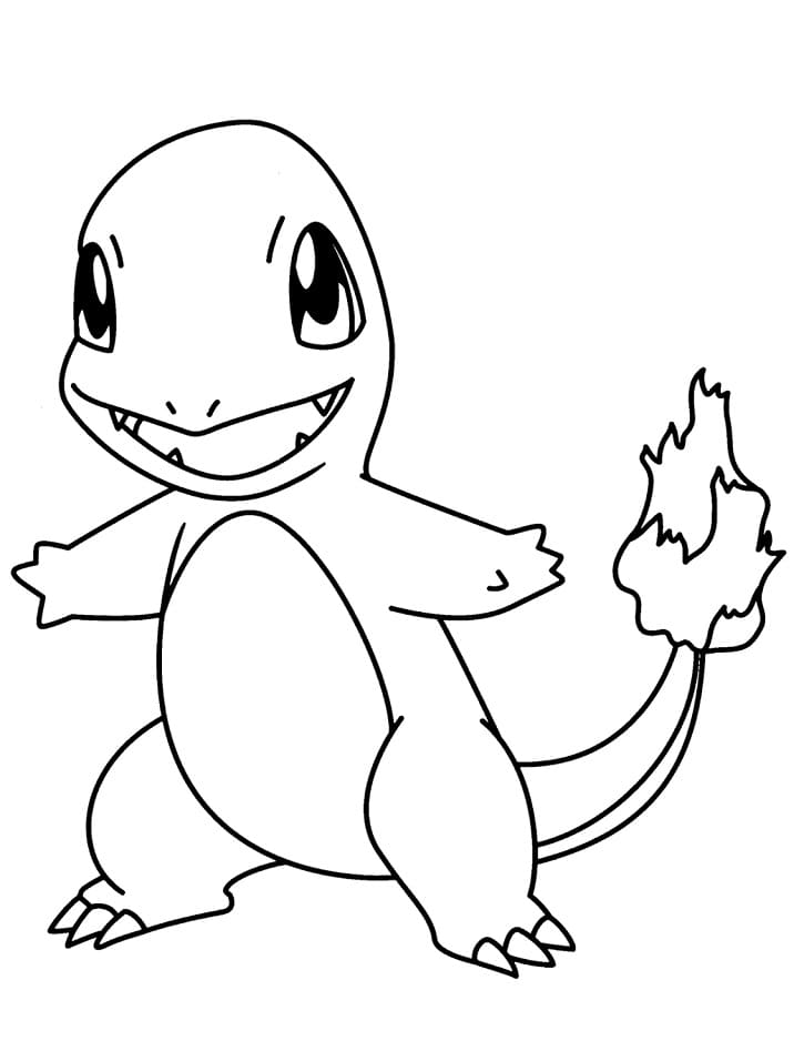 Charmander Animato da colorare