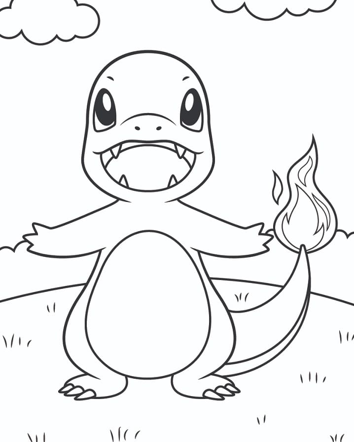 Charmander Immagine Gratis da colorare