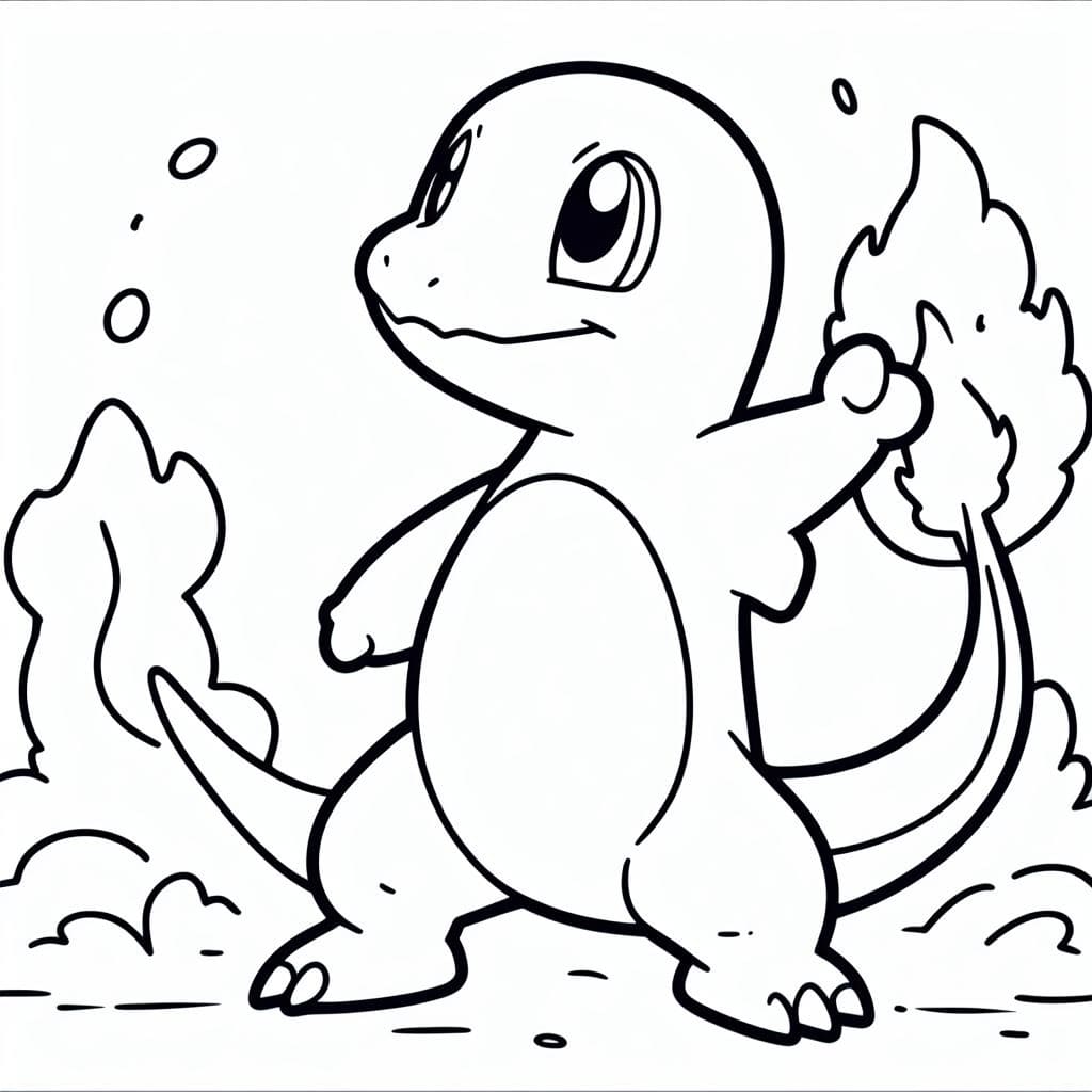 Charmander Immagine Stampabile da colorare