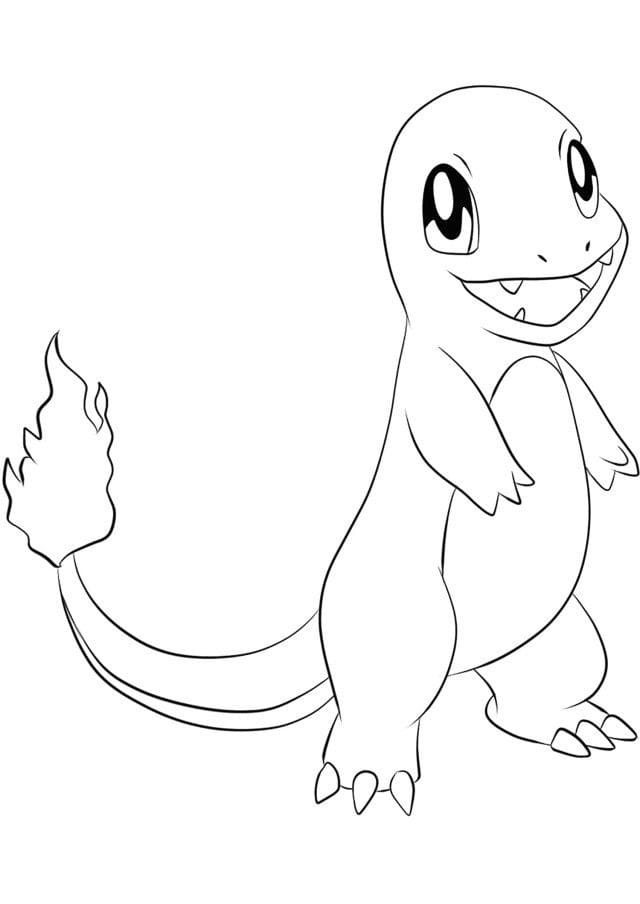 Charmander Pokémon da colorare