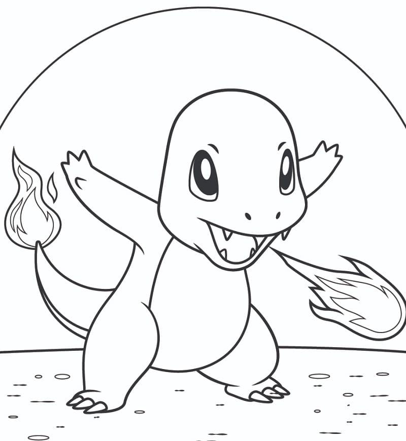 Charmander da Stampare da colorare