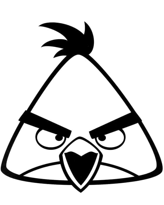 Chuck da Angry Birds da colorare