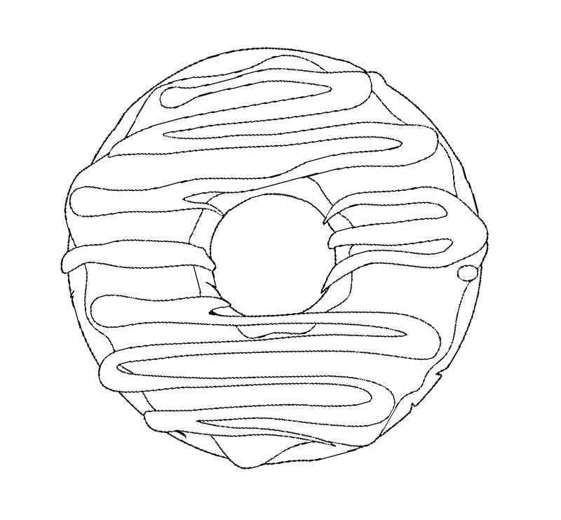 Ciambella (2) da colorare