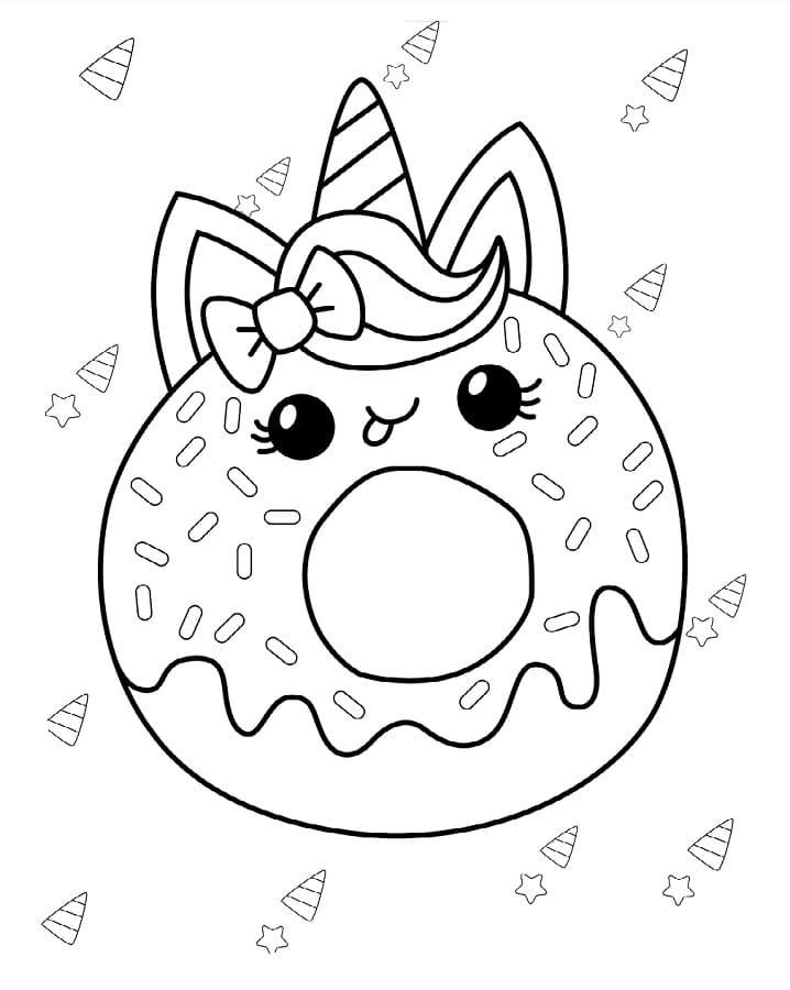 Ciambella Adorabile da colorare