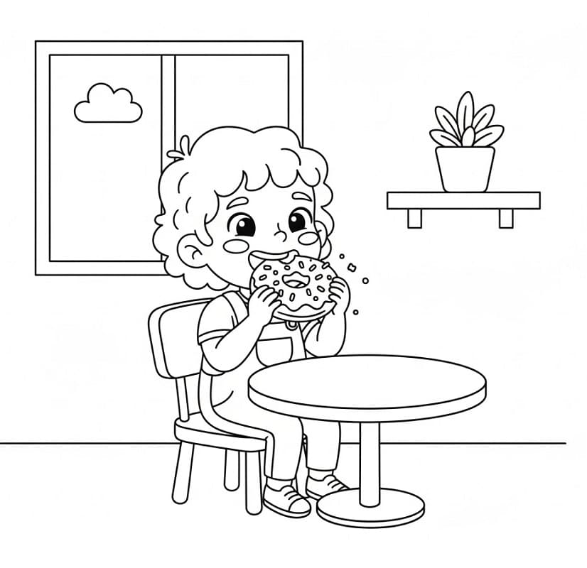 Ciambella Carino da colorare