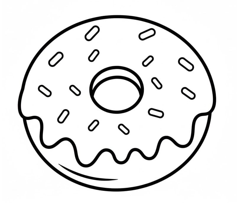 Ciambella Cibo da colorare