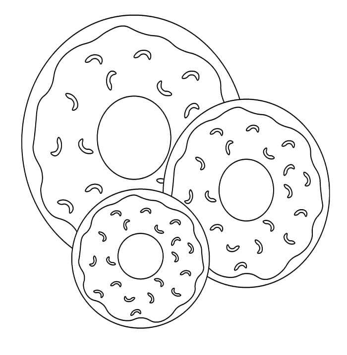 Ciambella Dolce da colorare