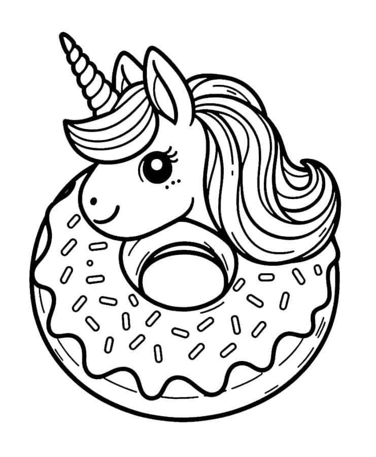 Ciambella Normale da colorare