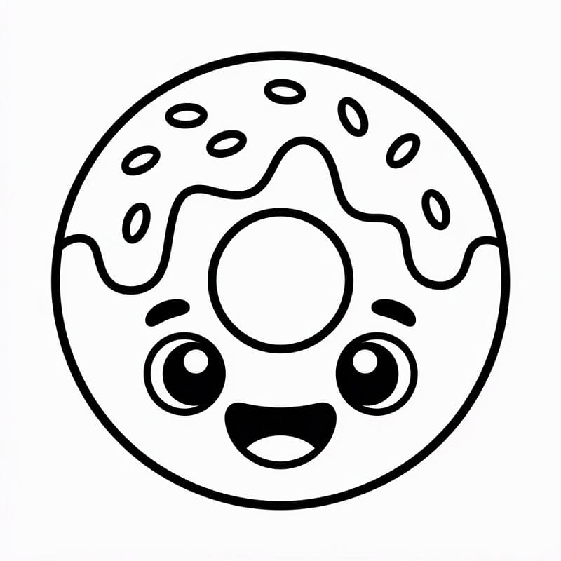 Ciambella Omaggio da colorare