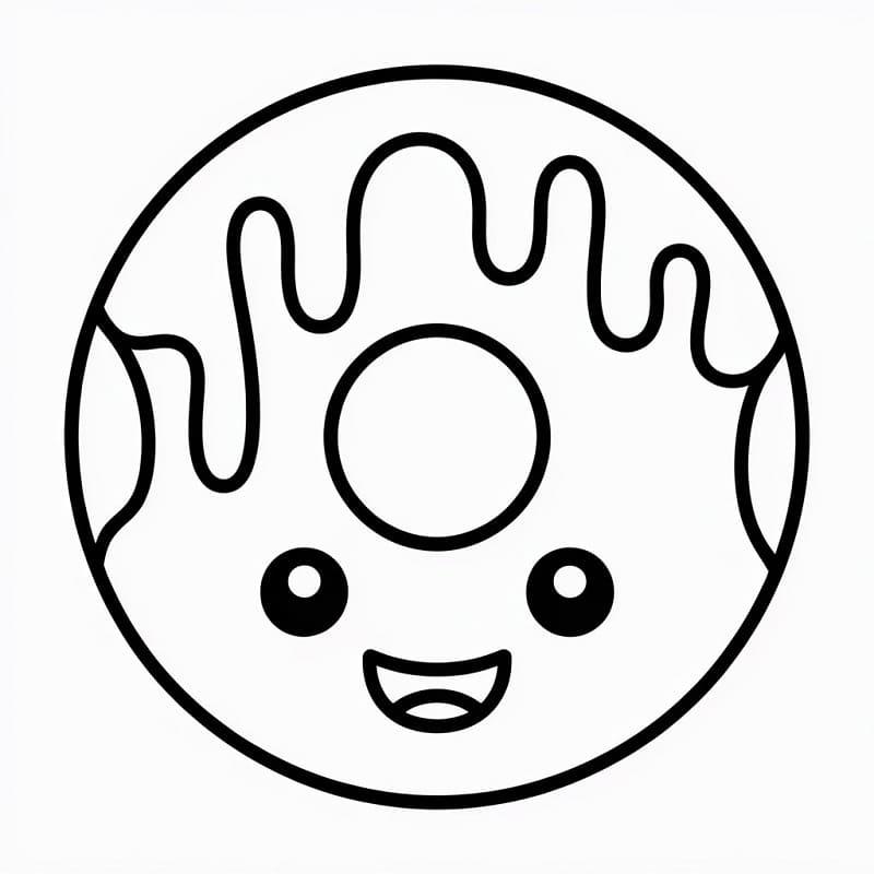 Ciambella Regalo da colorare