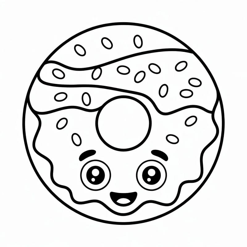 Ciambella da Stampare da colorare