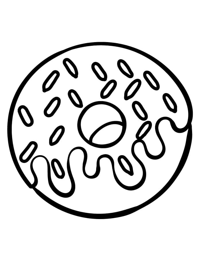 Ciambella da colorare