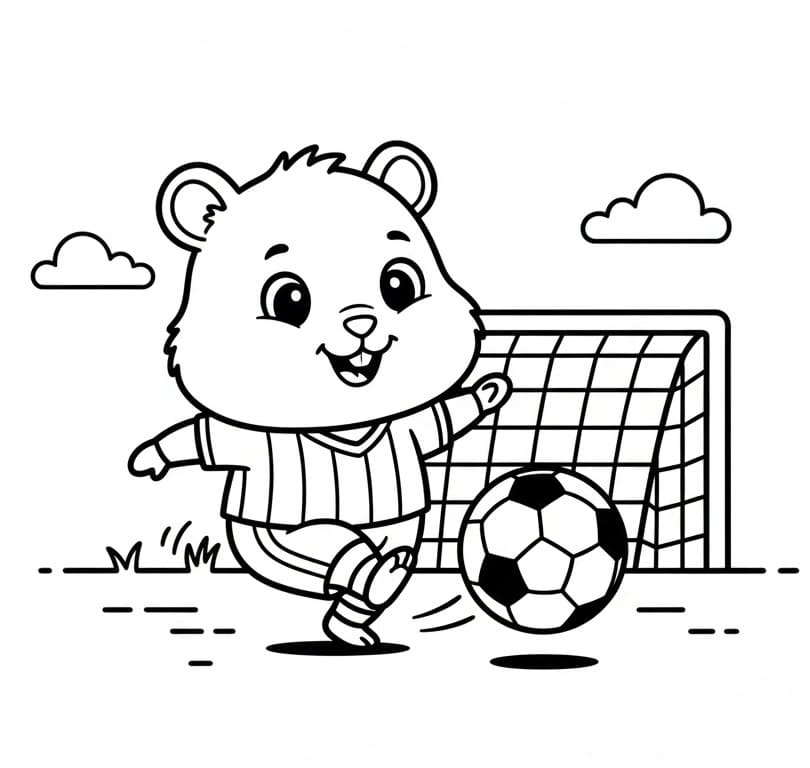 Criceto Gratuito da colorare