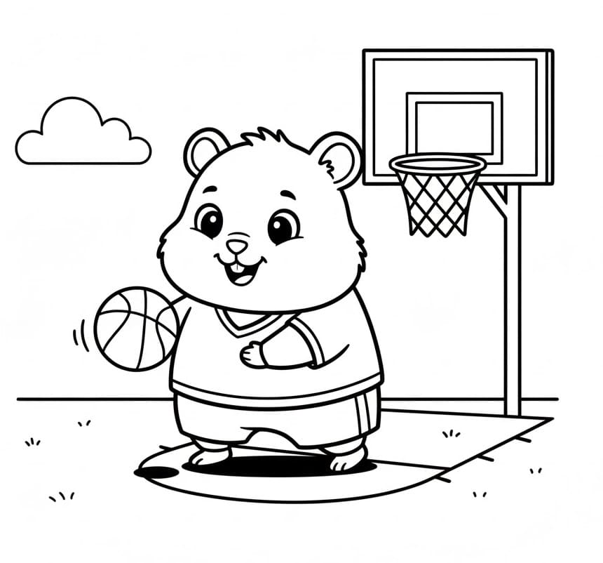 Criceto Omaggio da colorare