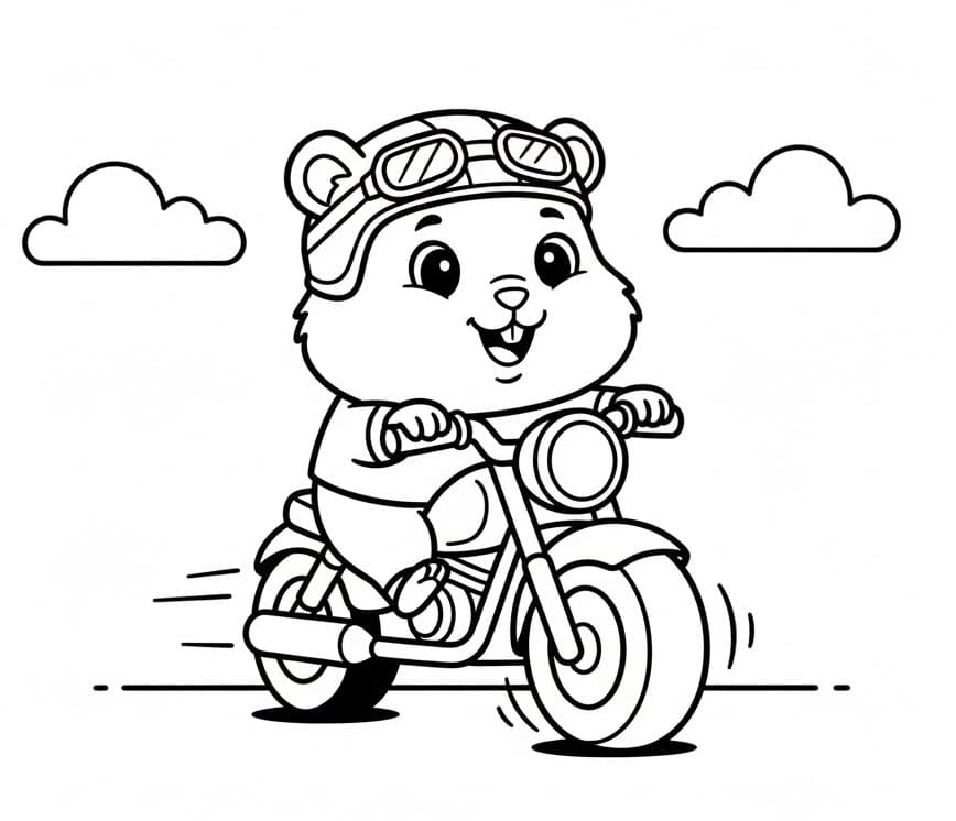 Criceto Stampabile da colorare