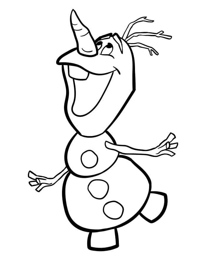 Disney Olaf da colorare