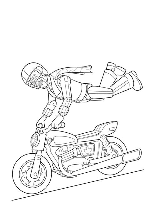 Duke Caboom Toy Story 4 da colorare