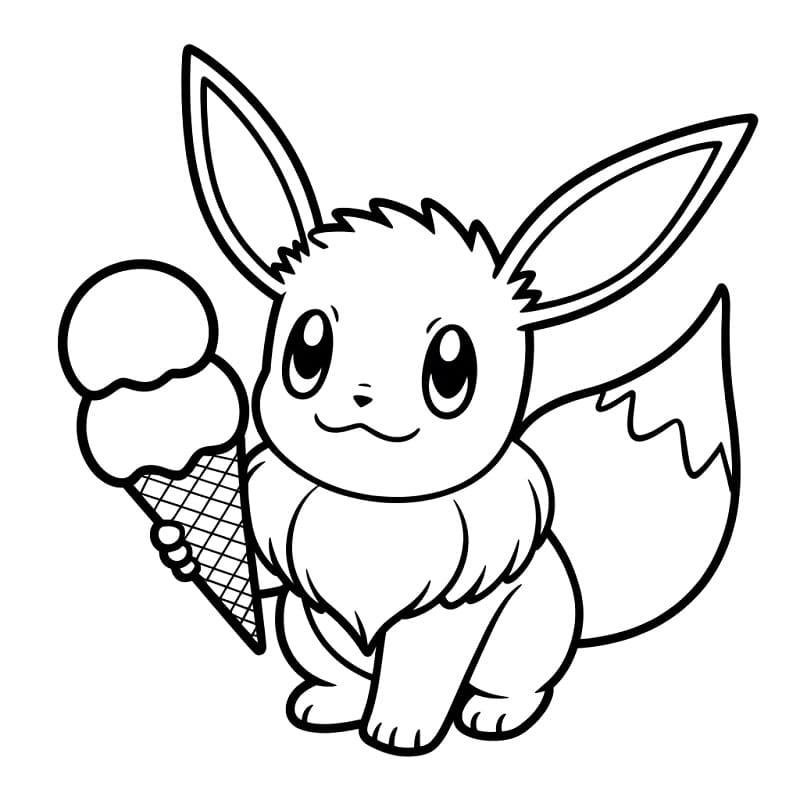 Eevee Adorabile da colorare