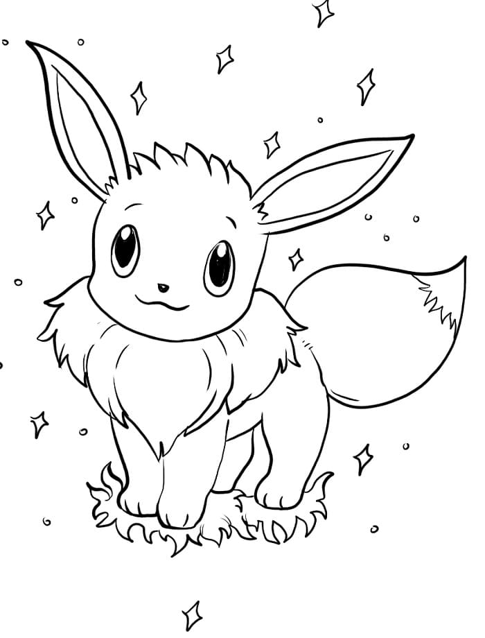 Eevee Animato da colorare