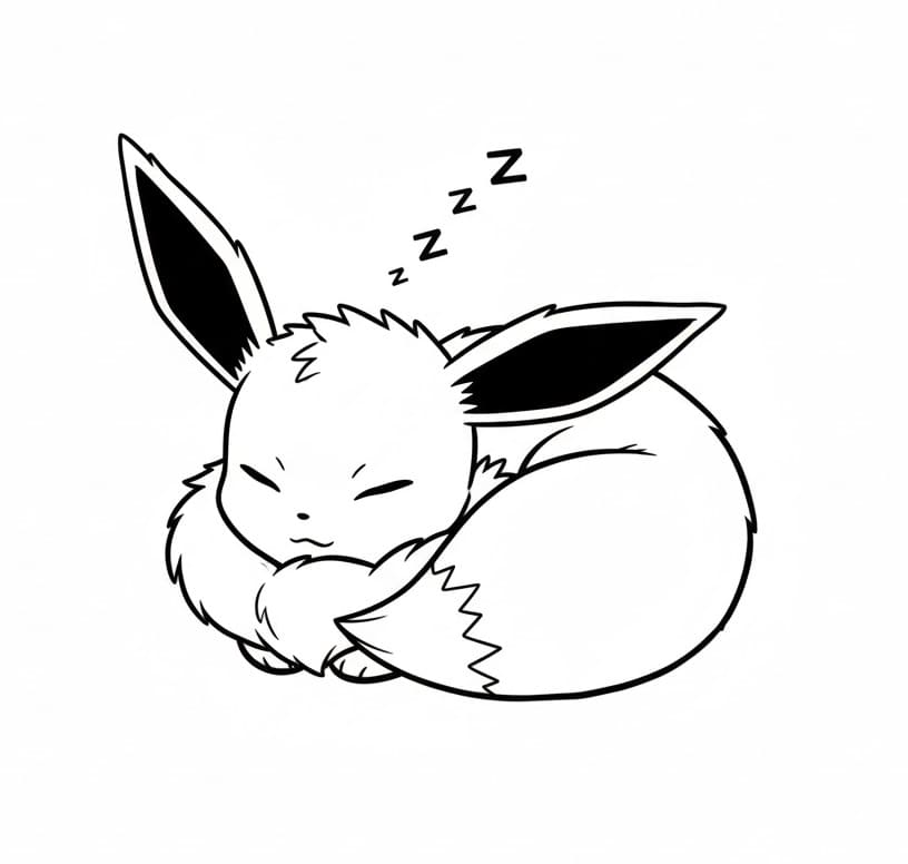 Eevee Carino da colorare