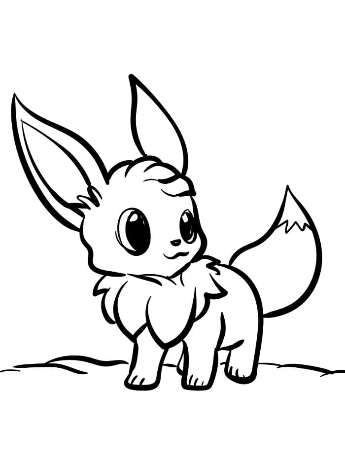 Eevee Gratuito da colorare
