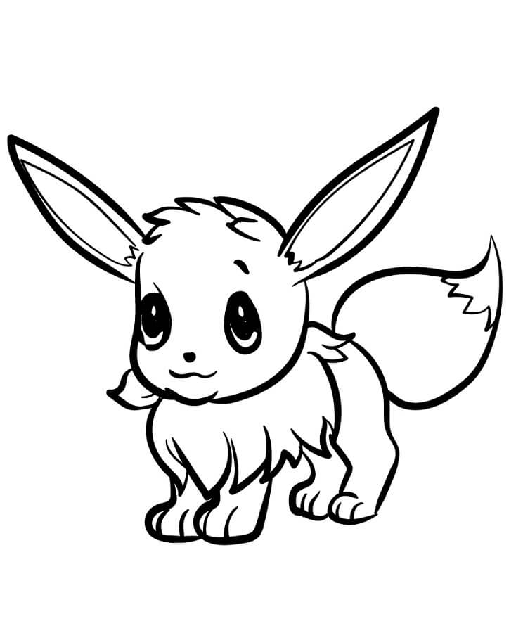Eevee Immagine Gratis da colorare