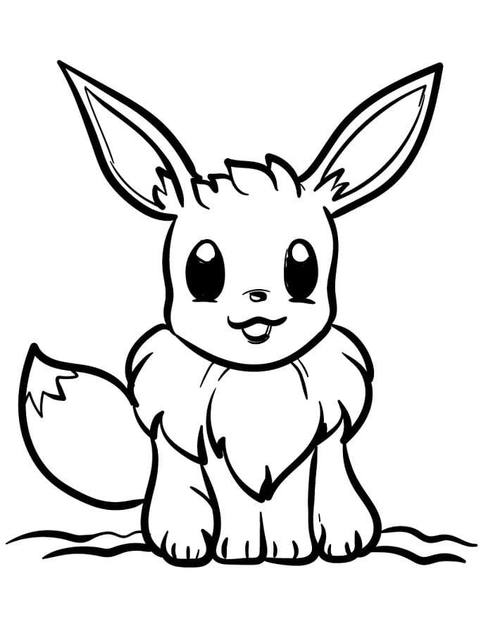Eevee Semplice da colorare