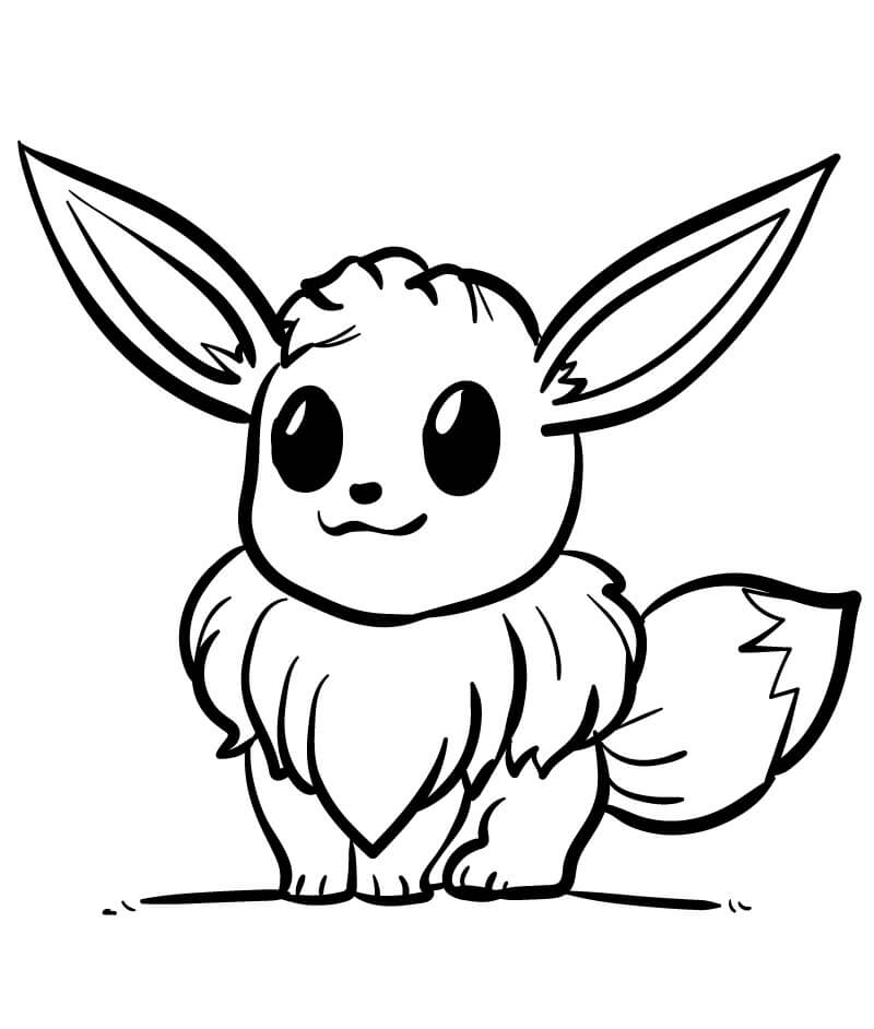 Eevee Stampabile per Piccoli da colorare