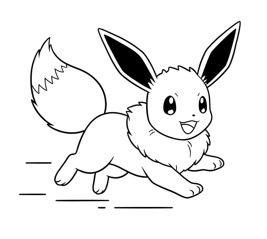 Eevee Tenerissimo da colorare