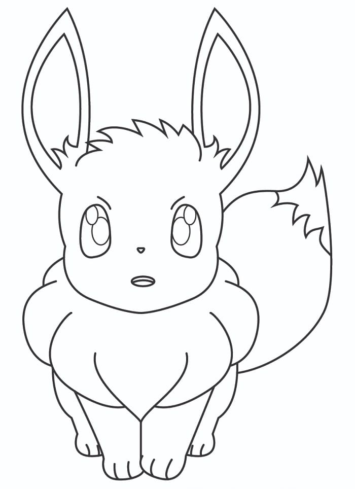 Eevee di Pokémon da colorare