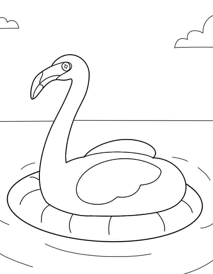 Fenicottero Cartone da colorare