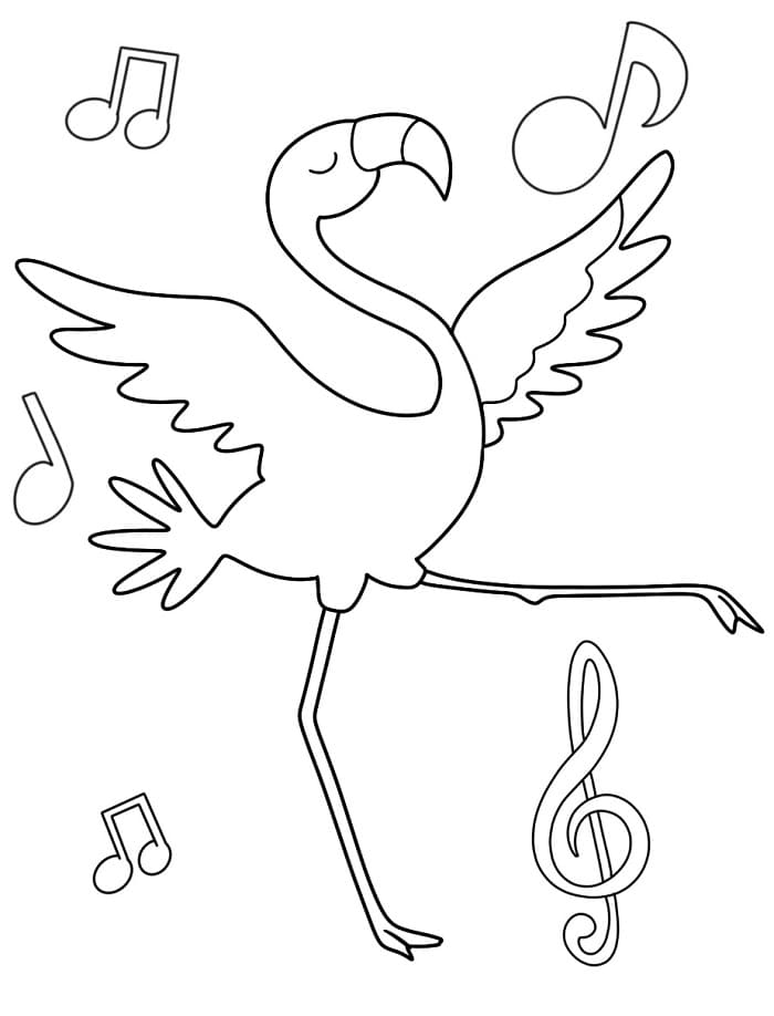 Fenicotteri da colorare