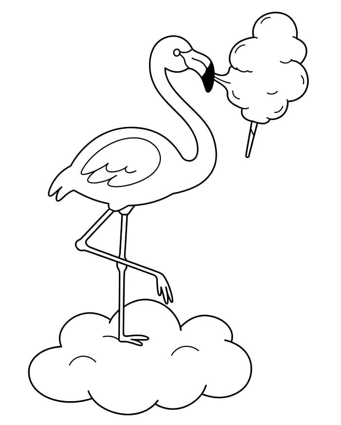 Fenicottero Stampabile da colorare