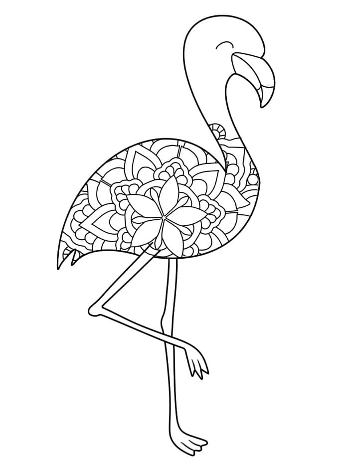 Fenicottero Straordinario da colorare