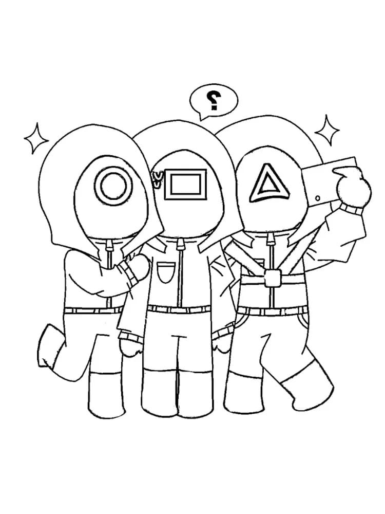 Squid Game da colorare