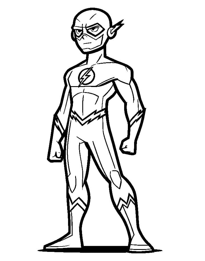 Flash Fantastico da colorare