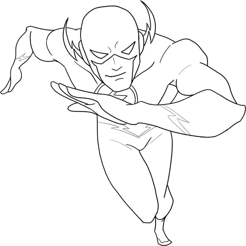 Flash Immagine Gratis da colorare